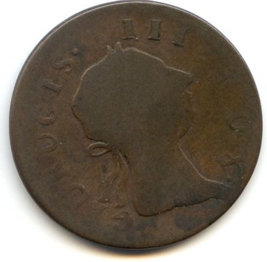 Ireland 1776 "evasion" halfpenny