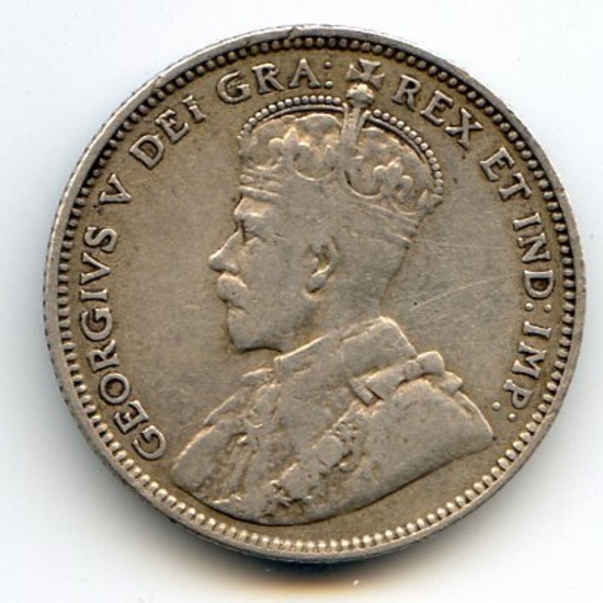 Newfoundland 1912 silver 20 cents F