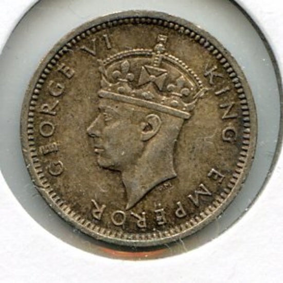 Southern Rhodesia 1941 silver threepence XF