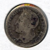 Belgium 1834 silver 1/2 franc about F