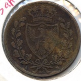 Italy/Sardinia 1826 5 centesimi F+