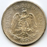 Mexico 1907 silver 50 centavos BU