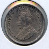South Africa 1927 silver sixpence nice XF