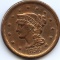 USA 1856 large cent cleaned good VF