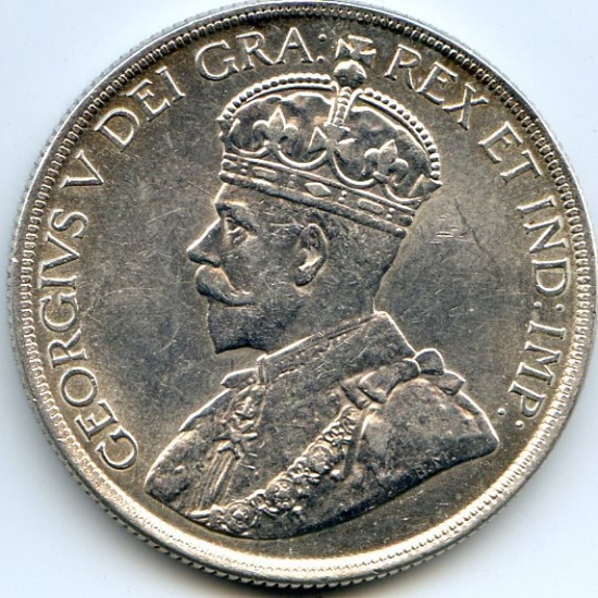 Canada 1936 silver 1 dollar nice AU