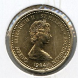 St. Helena & Ascension 1984 1 pound UNC