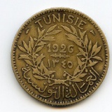 Tunisia 1926 2 francs good VF