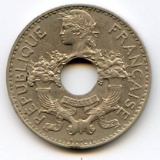 French Indochina 1939 5 centimes toned UNC