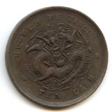 China/Hupeh c. 1902 10 cash Y 120a.6 type choice AU