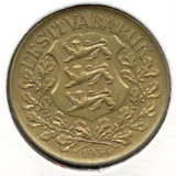 Estonia 1934 1 kroon XF