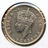 Fiji 1942-S silver 1 shilling AU