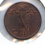 Finland 1909 1 penni UNC RB