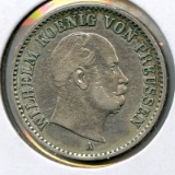 Germany/Prussia 1868-A 1/6 thaler VF