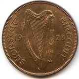 Ireland 1928 1 penny UNC RB