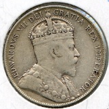 Newfoundland 1908 silver 50 cents F