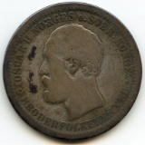 Norway 1877 silver 1 krona VG/F
