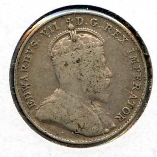 Canada 1903 silver 10 cents VG KEY DATE