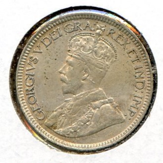 Canada 1928 silver 10 cents XF