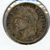 France 1866-BB silver 50 centimes VF