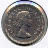 South Africa 1958 silver 6 pence PROOF