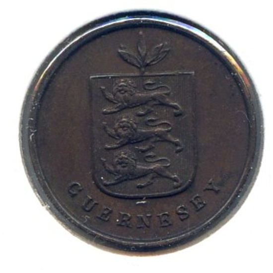 Guernsey 1830 1 double choice XF