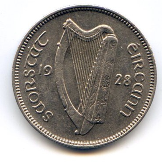 Ireland 1928 6 pence choice UNC