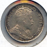 Canada 1905 silver 5 cents nice XF