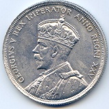 Canada 1935 silver 1 dollar XF