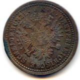 Austria 1851-A 1 kreuzer toned UNC