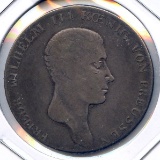 Germany/Prussia 1814-A silver 1 thaler VG