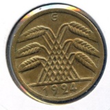 Germany/Weimar 1924-G 50 rentenpfennig XF