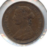 Great Britain 1889 half penny XF/AU