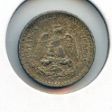 Mexico 1927 silver 10 centavos AU