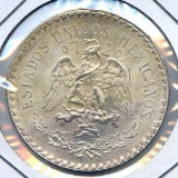 Mexico 1924 silver 1 peso nice BU