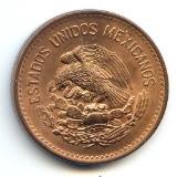 Mexico 1945 and 1946 20 centavos choice to gem BU