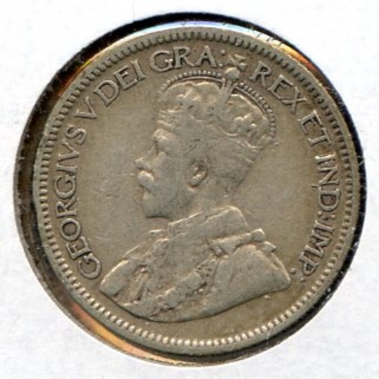 Canada 1935 silver 10 cents F+