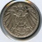 Germany 1905-D silver 1 mark XF