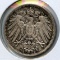 Germany 1915-E silver 1 mark AU
