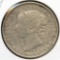 Newfoundland 1899 silver 50 cents F cleaned
