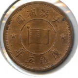 China/Manchukuo 1938 1 fen nice UNC RB