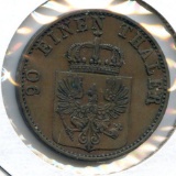 Germany/Prussia 1868-C 4 pfennig XF