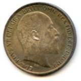 Great Britain 1902 silver 6 pence choice toned BU