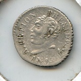 Haiti 1817 silver 12 centimes crude VF