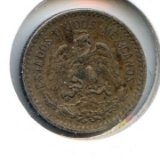 Mexico 1913 silver 10 centavos XF