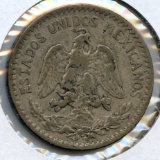 Mexico 1918 silver 50 centavos about VF