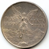 Mexico 1921 silver 2 pesos XF
