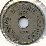 Palestine 1935 10 mils XF