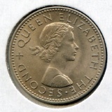 Rhodesia and Nyasaland 1957 1 shilling choice BU