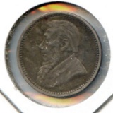 South Africa 1897 silver 3 pence XF