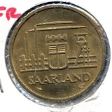 Saarland 1954 20 franks BU